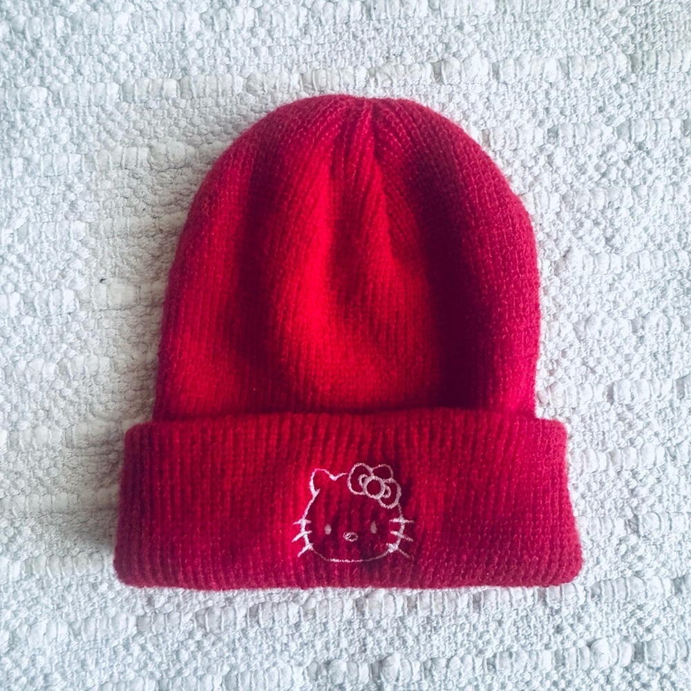 NWOT Hello Kitty Red Beanie Hat One-Size